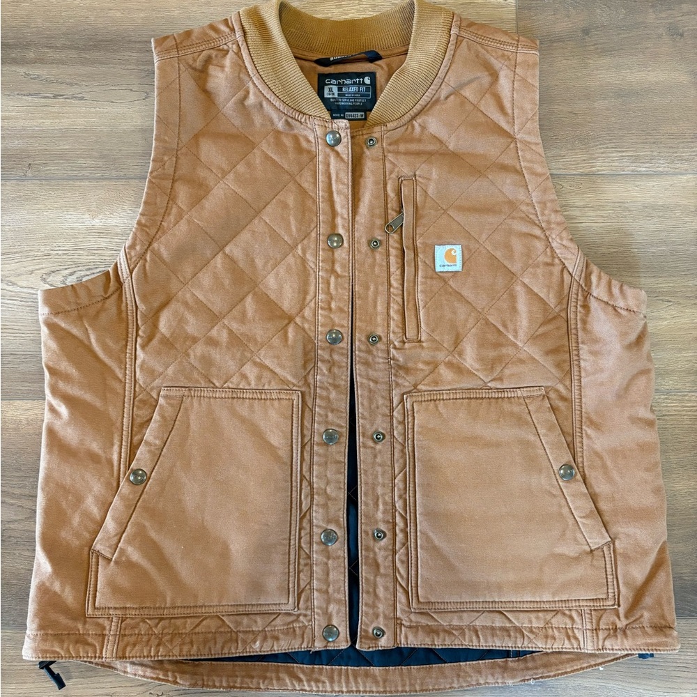 Carhartt Brown Quilted Vest
